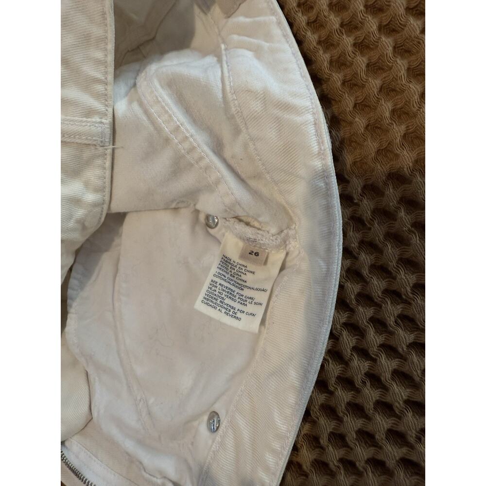 Marc By Marc Jacobs Skirt Womens 26 Iconic Mini Off White Denim * - Picture 6 of 6